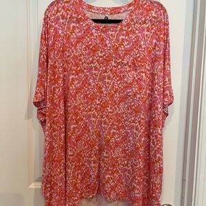 Vibrant Pink and Orange Women's Top